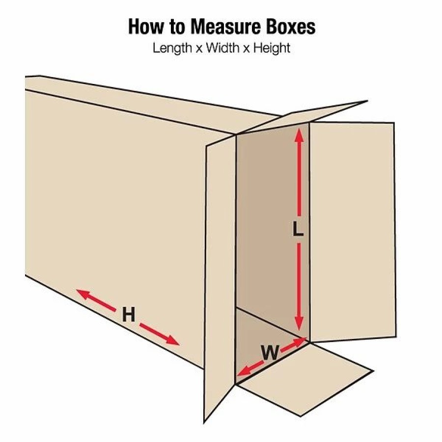 Corrugated Boxes & Pads * | Side Loading Shipping Boxes Si Products 30 X 5 X 24 Side Shipping Boxes, 200#/Ect-32 Mullen Rated Corrugated, Pack Of 10, (30524Fol)