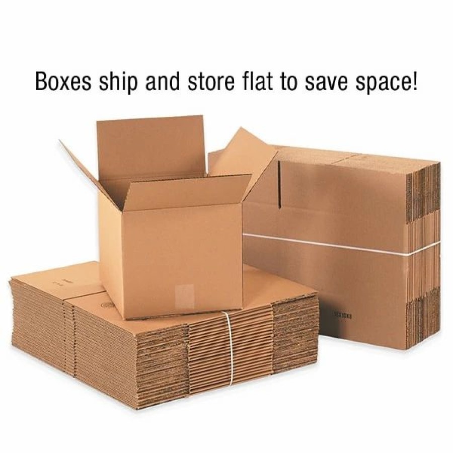 Corrugated Boxes & Pads * | Side Loading Shipping Boxes Si Products 30 X 5 X 24 Side Shipping Boxes, 200#/Ect-32 Mullen Rated Corrugated, Pack Of 10, (30524Fol)