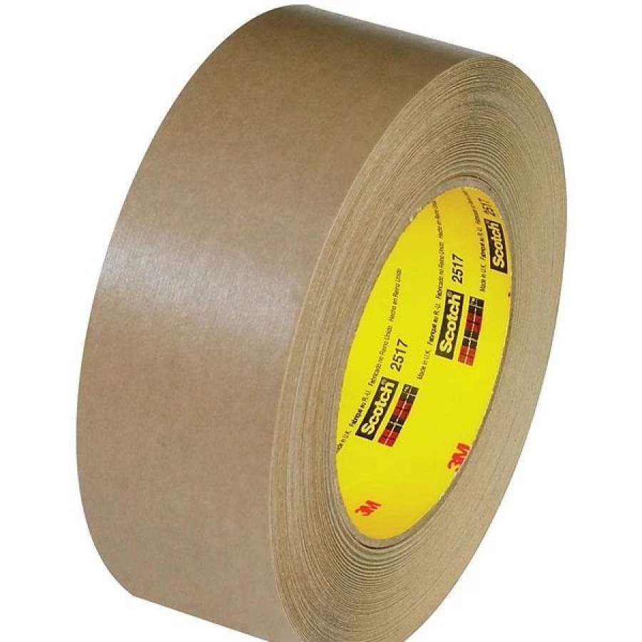 Packing Tape & Dispensers * | Scotch Paper Tape 3M 2517 Flatback Tape, 6.5 Mil, 1 1/2 X 60 Yds., Kraft, 24/Case (T9462517)