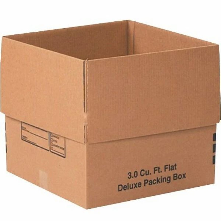 Corrugated Boxes & Pads * | Si Products Shipping Boxes 18 X 18 X 16 Deluxe Moving Boxes, Brown, 120/Pallet (181816Dpbpl)