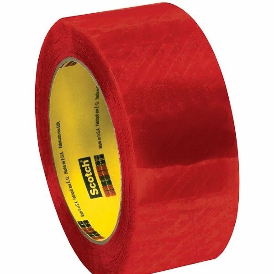 Tape * | Scotch 3M 3199 Security Tape, 2.0 Mil, 2 X 110 Yds., Clear/Red, 6/Pack (T90231996Pk)