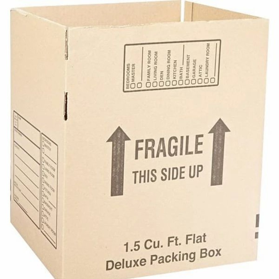 Corrugated Boxes & Pads * | Si Products Shipping Boxes 16 X 12 X 12 Deluxe Moving Boxes, Brown, 250/Pallet (161212Dpbpl)