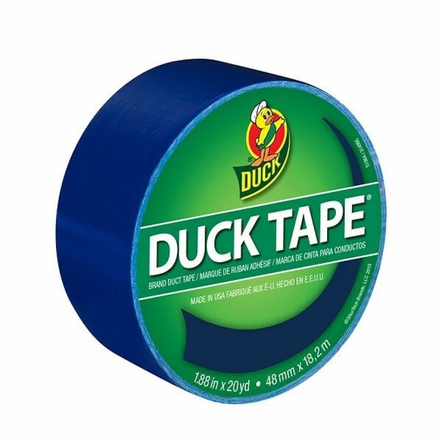 Tape * | Duck Heavy Duty Duct Tapes, 1.88 X 20 Yds., Blue/White, 2 Rolls/Pack (Duckbw-Stp)