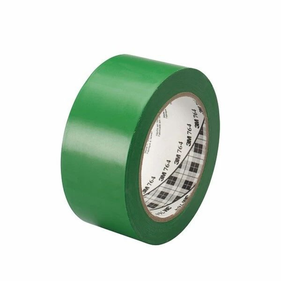 Tape * | 3M 1 X 36 Yds. General Purpose Solid Vinyl Safety Tape 764, Green, 6/Pack