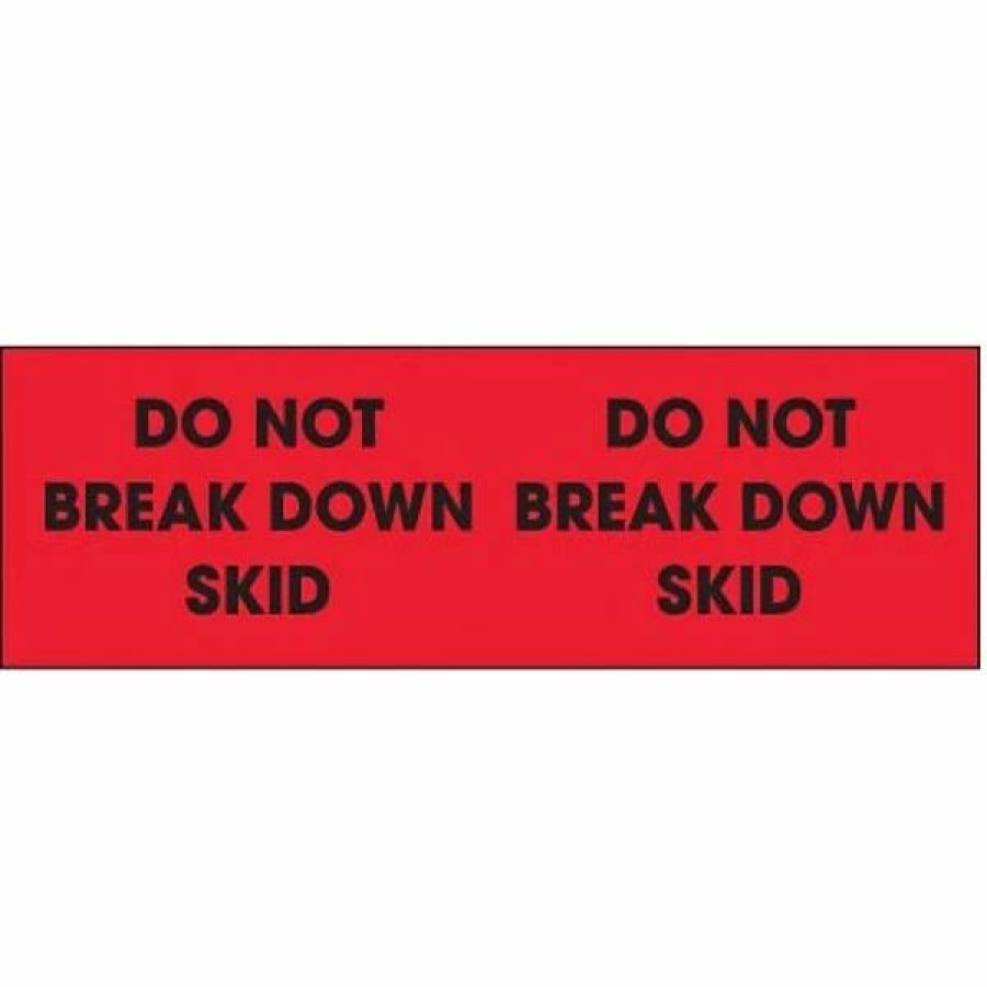 Filing Accessories * | The Packaging Wholesalers Labels Tape Logic Do Not Break Down Skid Shipping Label, 3 X 10 , 500/Roll