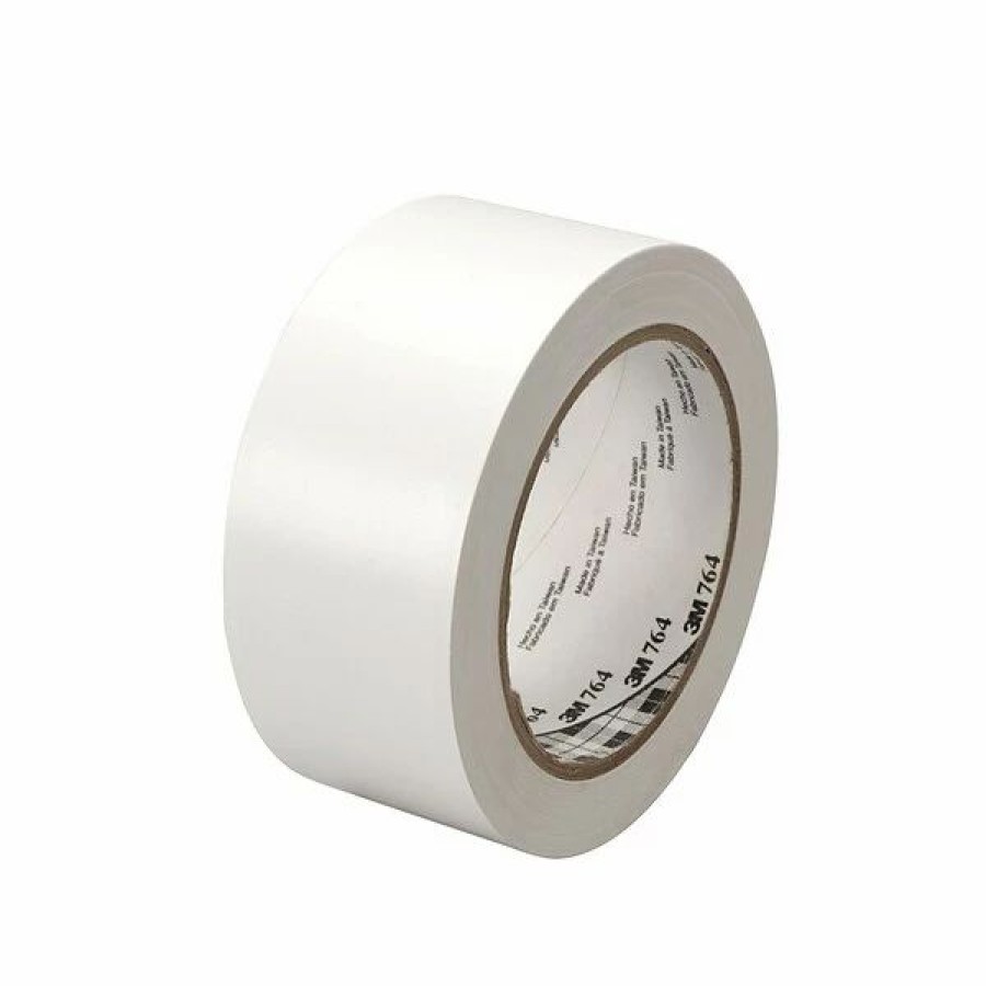 Tape * | 3M 1 X 36 Yds. General Purpose Solid Vinyl Safety Tape 764, White, 6/Pack