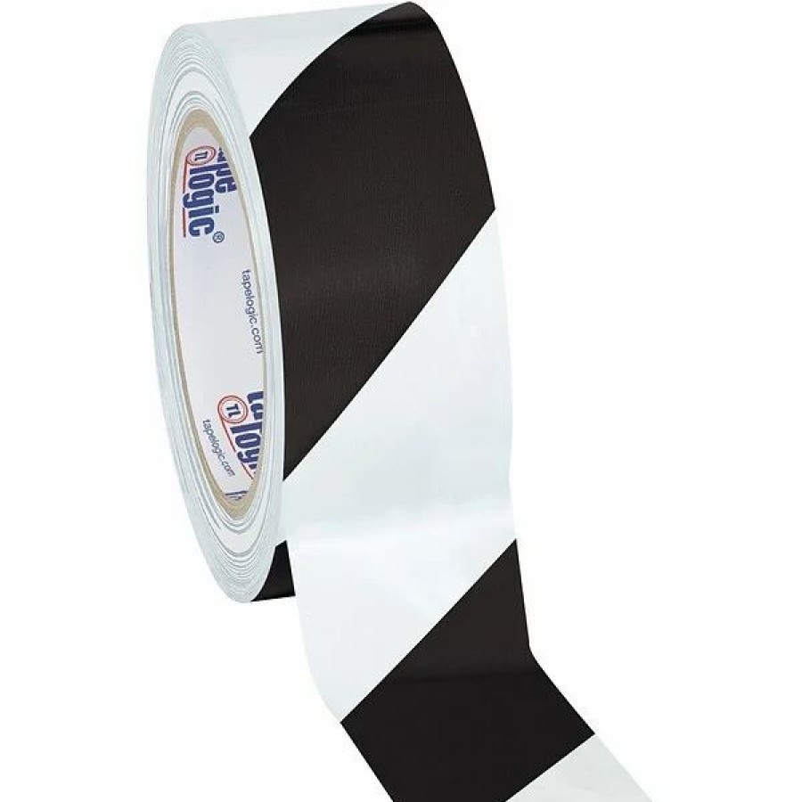 Tape * | Tape Logic Striped Vinyl Safety Tapes Tape Logic 2 X 36 Yds. Striped Vinyl Safety Tape, Black/White, 3/Pack