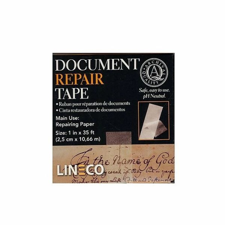 Tape * | Craft Tape Lineco Document Repair Tape 1 In. X 35 Ft. [Pack Of 2] (2Pk-901-0198)