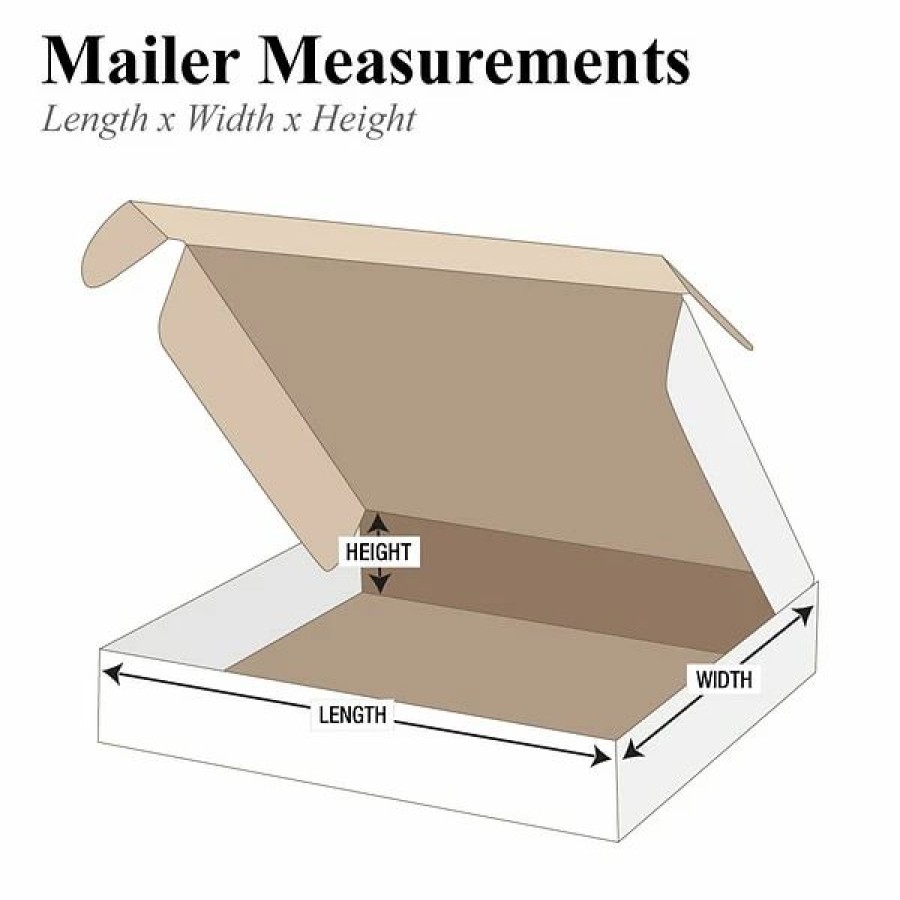 Corrugated Boxes & Pads * | The Packaging Wholesalers White Deluxe Literature Mailers 15 1/8 X 11 1/8 X 4 , 50/Bundle