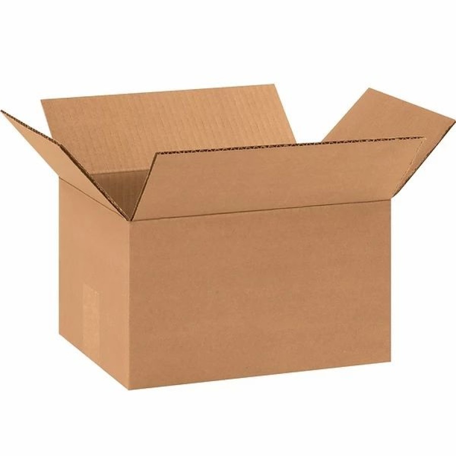 Corrugated Boxes & Pads * | Quill Brand Corrugated Moving Boxes 8 X 8 X 15 Shipping Boxes, Brown, 25/Bundle (1588)