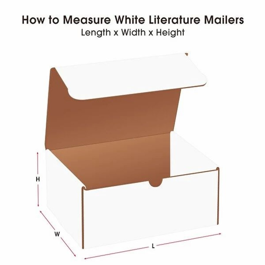 Corrugated Boxes & Pads * | Literature Mailers Quill Brand 11.125 X 8.75 X 6 Corrugated Shipping Boxes, 200#/Ect-32-B Mullen Rated Pack Of 50, (M1186)