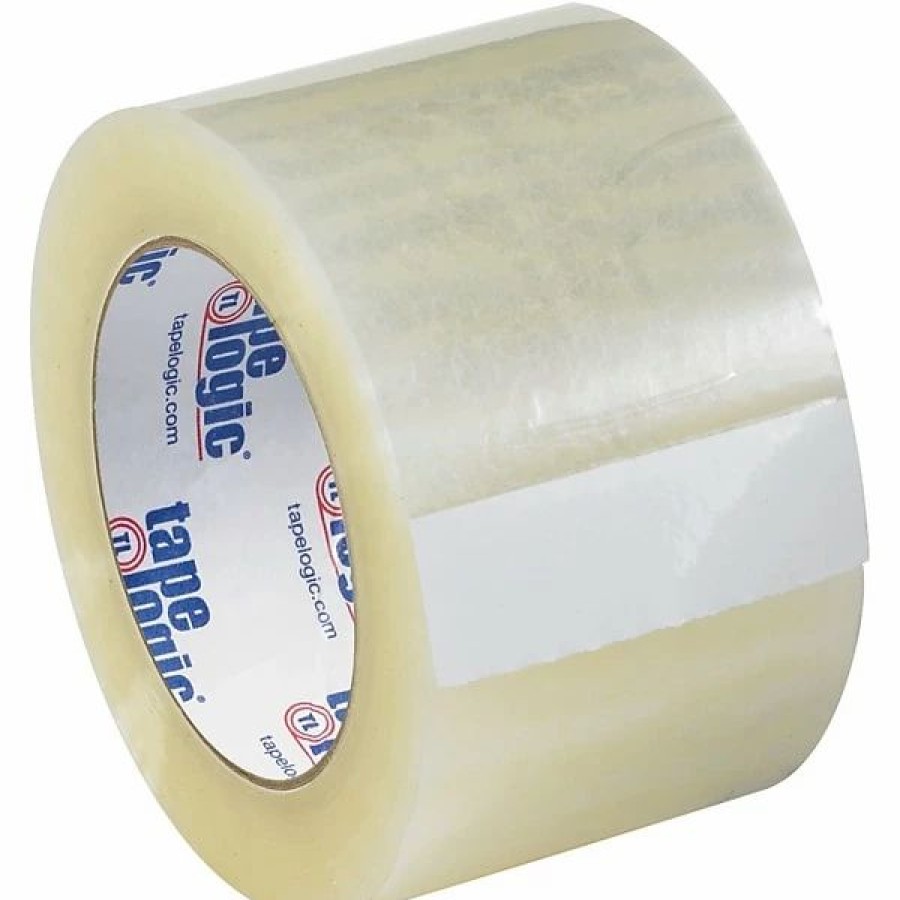 Packing Tape & Dispensers * | Acrylic Tape Tape Logic #126 Quiet Carton Sealing Tape, 2.6 Mil, 3 X 55 Yds., Clear, 6/Case (T9061266Pk)