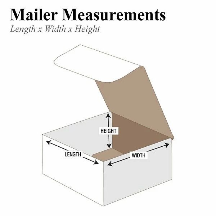 Corrugated Boxes & Pads * | White Mailers Partners Brand Corrugated Mailers, 6 X 4 X 1 , White, 50/Bundle (M641)