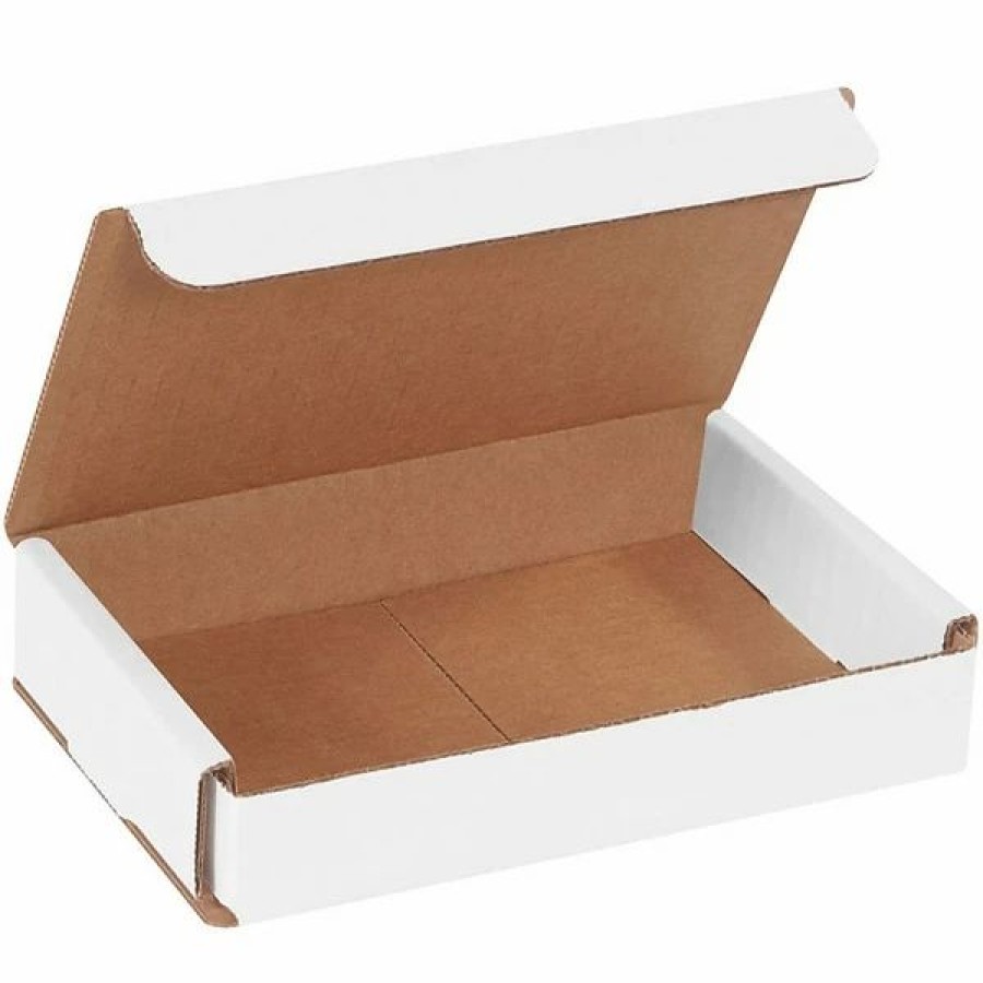 Corrugated Boxes & Pads * | White Mailers Partners Brand Corrugated Mailers, 6 X 4 X 1 , White, 50/Bundle (M641)