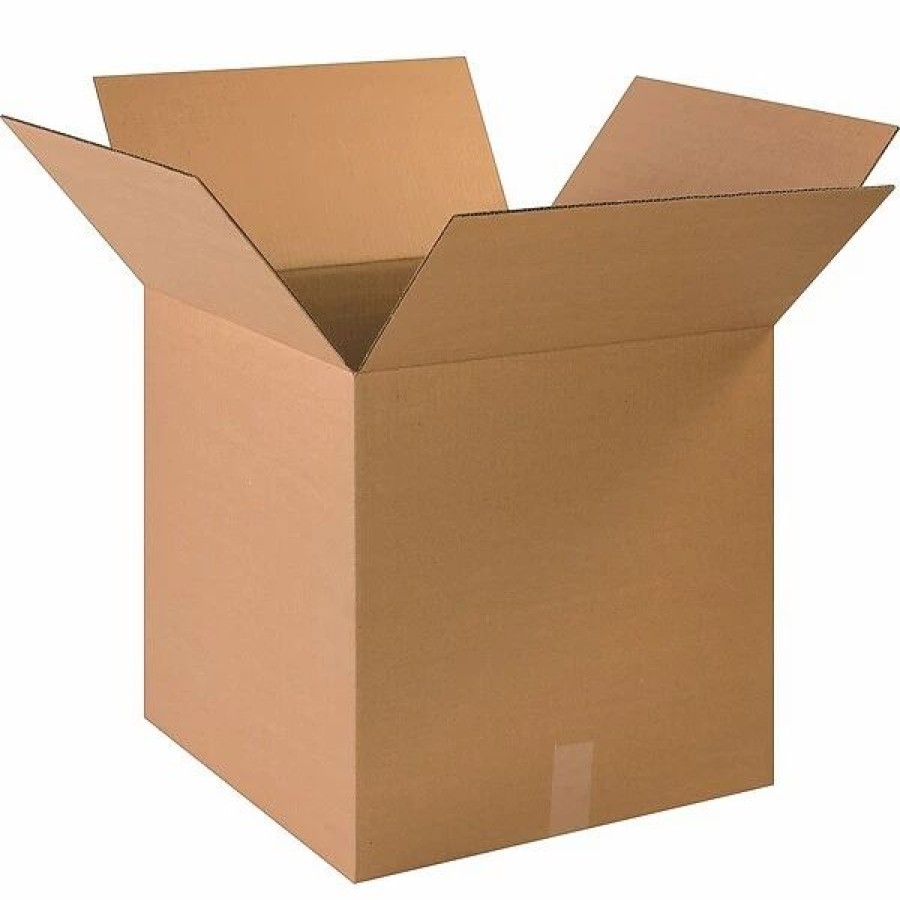 Corrugated Boxes & Pads * | Quill Brand Corrugated Moving Boxes 19 X 19 X 19 Shipping Boxes, 32 Ect, Brown, 10/Bundle (191919)