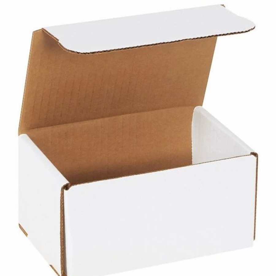 Corrugated Boxes & Pads * | Si Products Corrugated Mailers, 6 X 4 X 3 , White, 50/Bundle (M643)