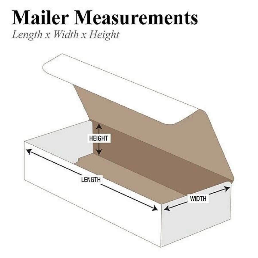 Corrugated Boxes & Pads * | White Mailers Partners Brand Corrugated Mailers, 10 X 7 X 4 , White, 50/Bundle (M1074)