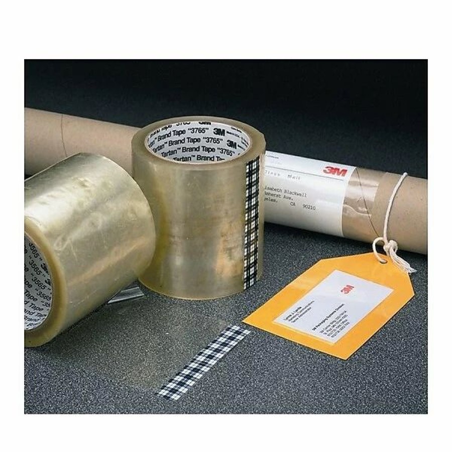 Packing Tape & Dispensers * | Hot Melt Tapes Scotch Tartan Label Protection Packing Tape, 4 X 145 Yds., Clear, 12/Carton (T9943765)