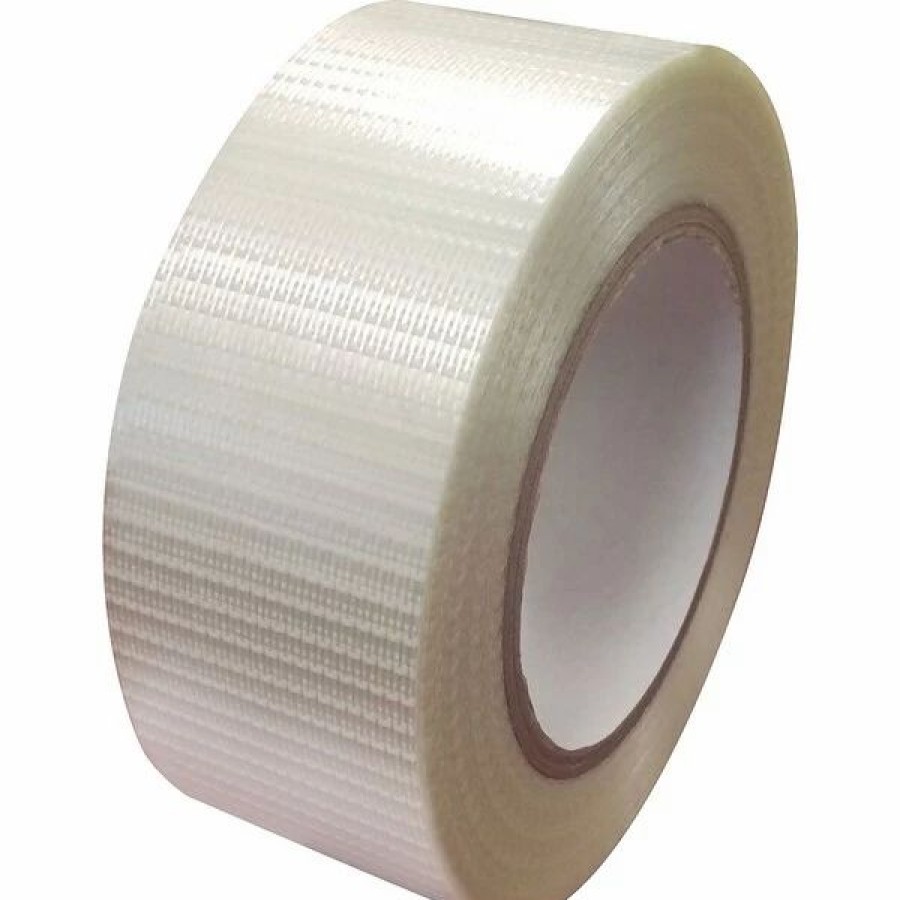 Packing Tape & Dispensers * | Vibac Fiberglass Cross-Weaved Reinforced Filament Tape (920), 36 Mm X 55M, Clear, 16 Rolls/Case