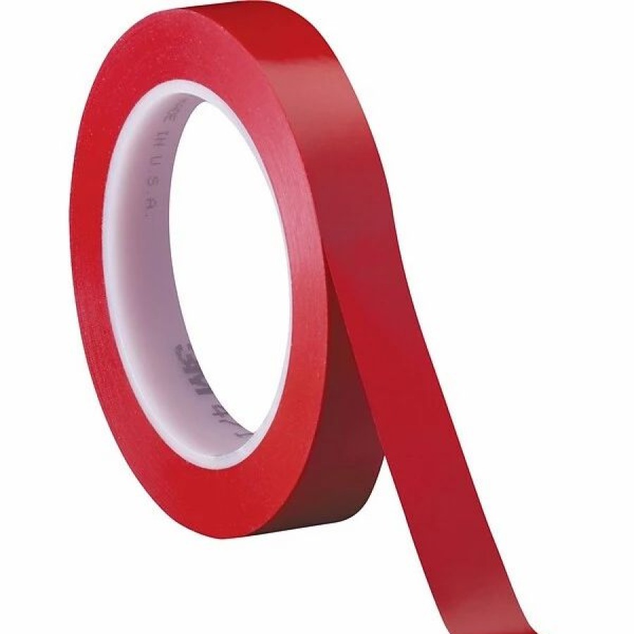 Tape * | 3M Solid Vinyl Safety Tapes 3M 1/2 X 36 Yds. Solid Vinyl Safety Tape 471, Red, 3/Pack