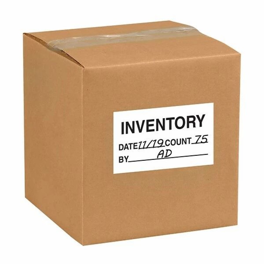 Filing Accessories * | Quill Brand "Inventory Date Count By" Labels, Black/White, 5 X 3 , 500/Rl