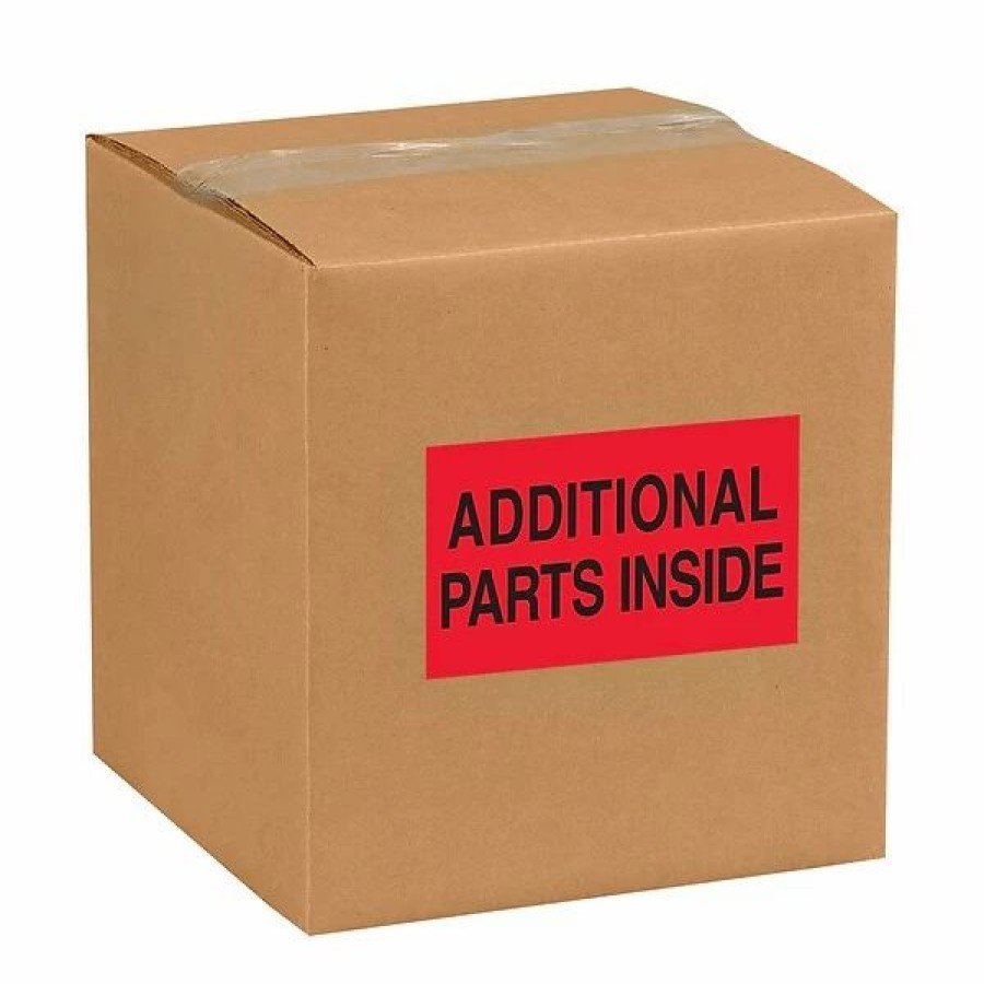 Filing Accessories * | Quill Brand "Additional Parts Inside" Labels, Red/Black, 5 X 3 , 500/Rl