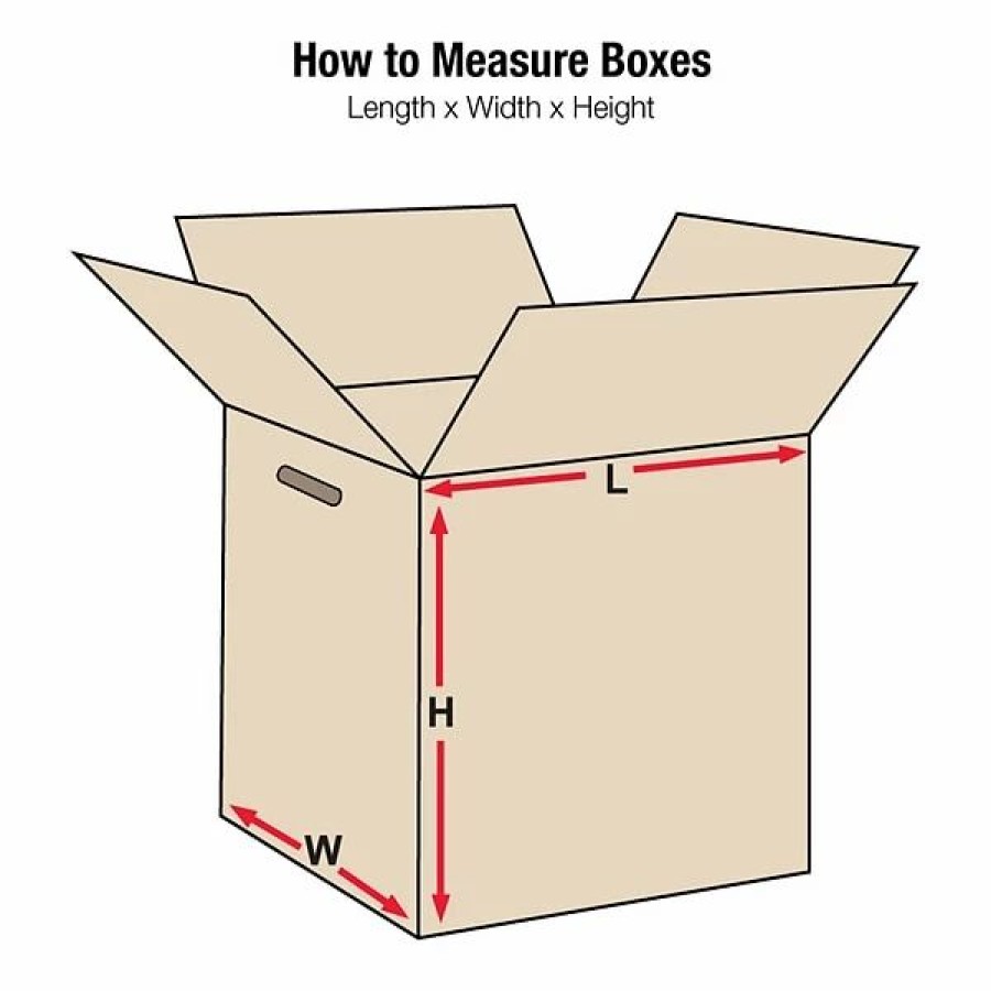 Corrugated Boxes & Pads * | Partners Brand Double Wall Shipping Boxes Double Wall Boxes With Hand Holes, 24 X 24 X 24 , Kraft, 10/Bundle (Hd242424Dwhh)