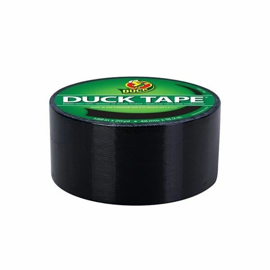 Tape * | Duck Heavy Duty Duct Tapes, 1.88 X 20 Yds., Black/Yellow, 2 Rolls/Pack (Duckywbk-Stp)