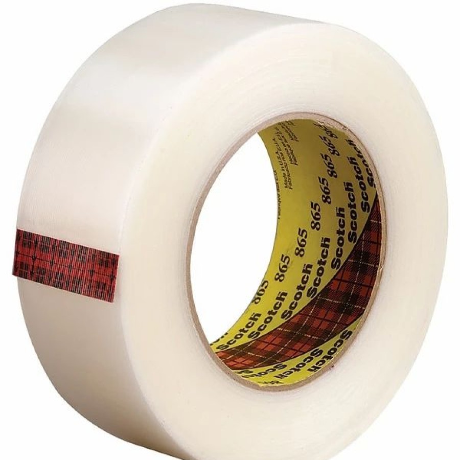 Packing Tape & Dispensers * | Scotch Packing Tape 3M 865 Strapping Tape, 6.4 Mil, 2 X 60 Yds., Clear, 12/Case (T91786512Pk)