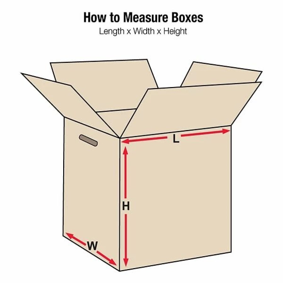 Corrugated Boxes & Pads * | Partners Brand Double Wall Shipping Boxes Double Wall Boxes With Hand Holes, 18 X 18 X 18 , Kraft, 10/Bundle (Hd181818Dwhh)