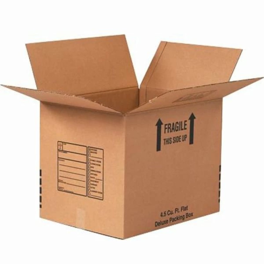 Corrugated Boxes & Pads * | Quill Brand Corrugated Moving Boxes 12 X 12 X 12 Deluxe Moving Boxes, 32 Ect, Brown, 25/Bundle (121212Dpb)