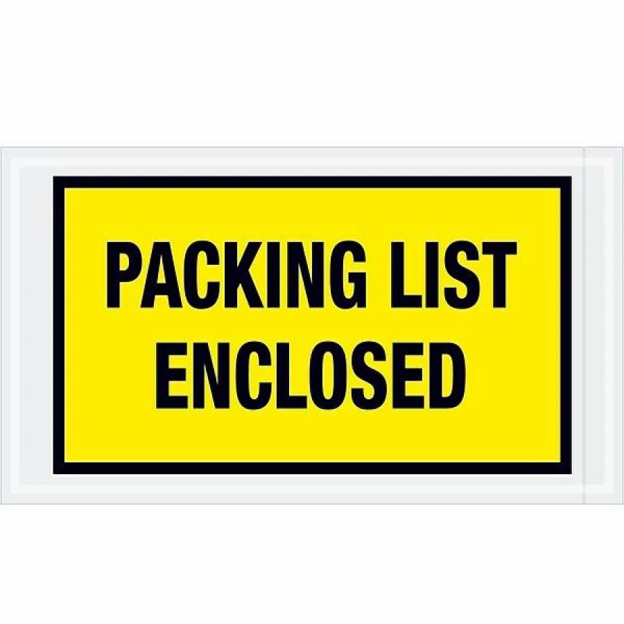 Filing Accessories * | Packing List Envelopes Tape Logic "Packing List Enclosed" Envelopes, 5 1/2 X 10 , Yellow, 1000/Case (Pl425)