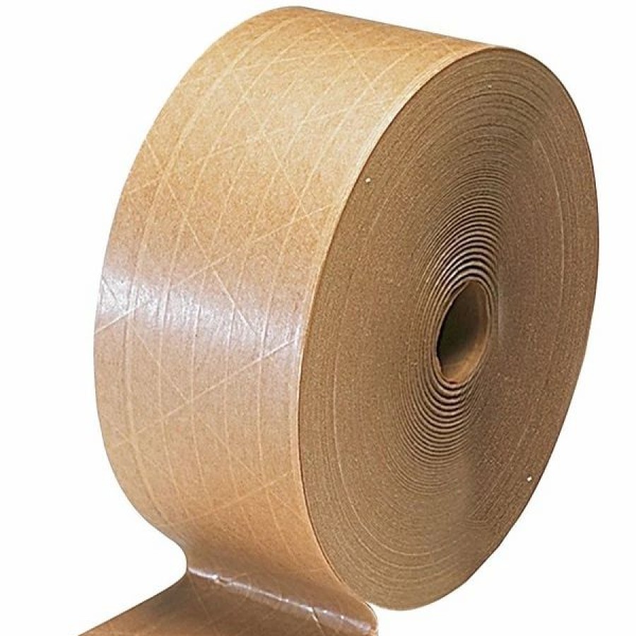 Packing Tape & Dispensers * | Si Products Paper Tape Glass-Reinforced Kraft Sealing Tape, Heavy-Duty, 3 X 450 , 10 Rolls/Case (K71029)