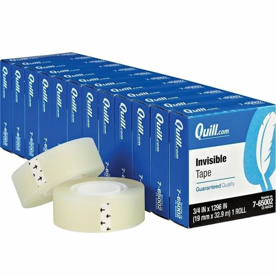 Tape * | Quill Brand Invisible Tape, Matte Finish, 3/4 X 36 Yds., 12 /Pack (765002Pk)