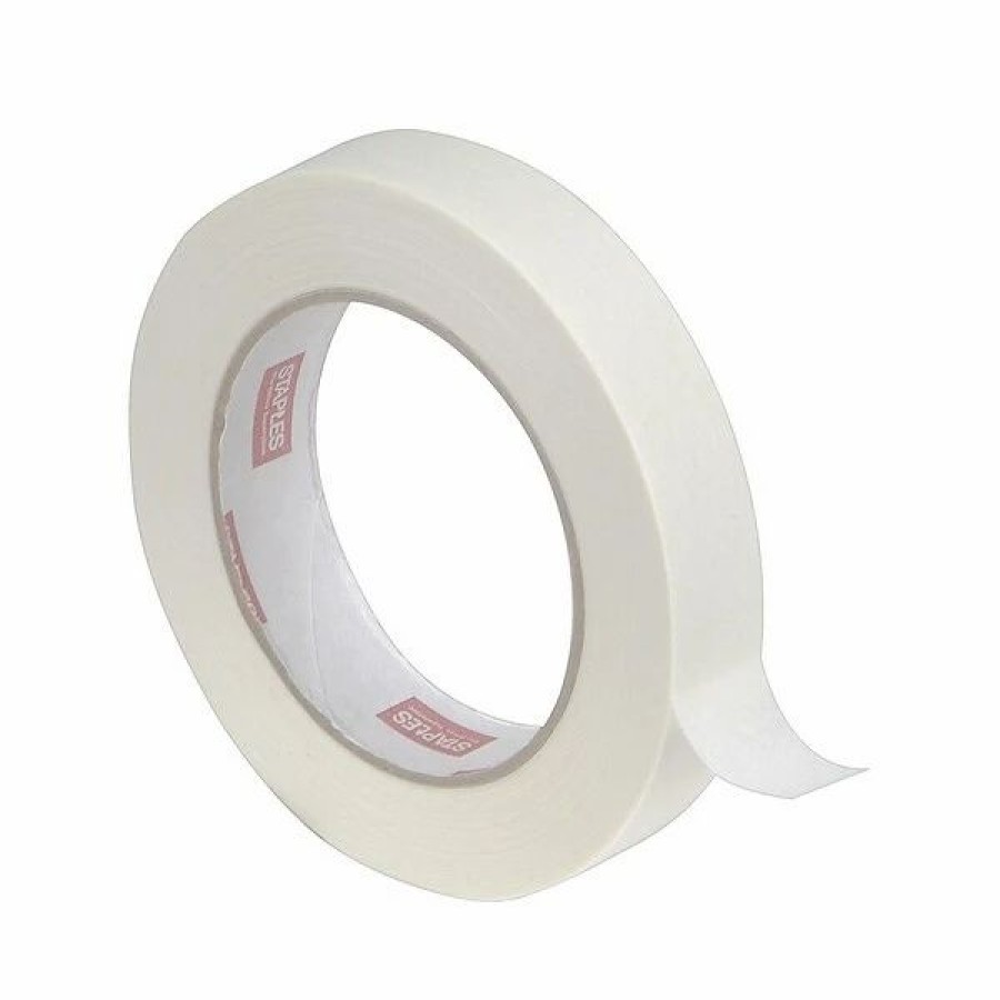 Tape * | Staples Masking Tape, 0.7 X 60 Yds., Natural, 6/Pack (17535-Cc)