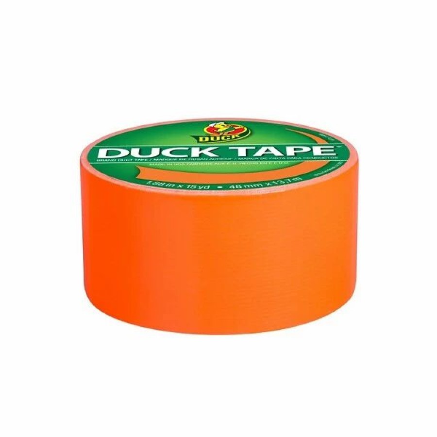 Tape * | Duck Heavy Duty Duct Tape Set, 1.88 X 15 Yds./1.88 X 20 Yds., Orange/Yellow, 2 Rolls/Pack (Duckoryw-Stp)