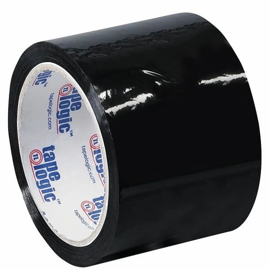 Packing Tape & Dispensers * | Packing Tape Tape Logic 3 W X 55 Yards Black Carton Sealing Tape, Pack Of 6 (T90522Bk6Pk)