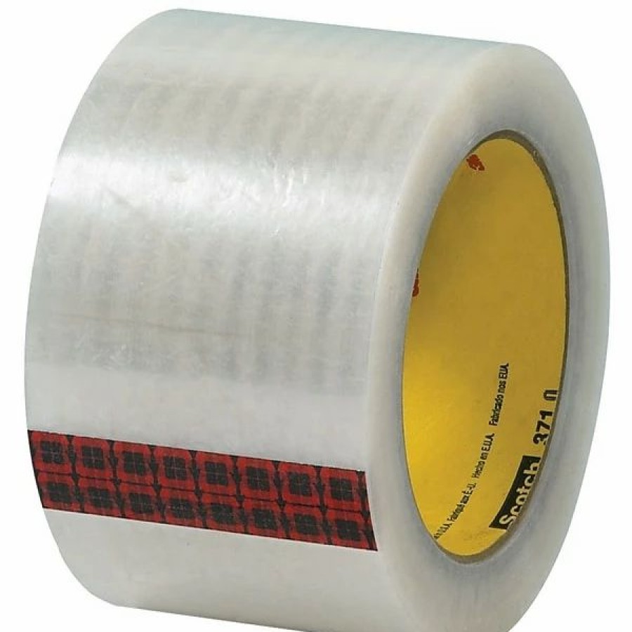 Packing Tape & Dispensers * | Tape Logic Hot Melt Tapes 3M 371 Carton Sealing Tape, 1.9 Mil, 3 X 110 Yds., Clear, 6/Carton (T9053716Pk)