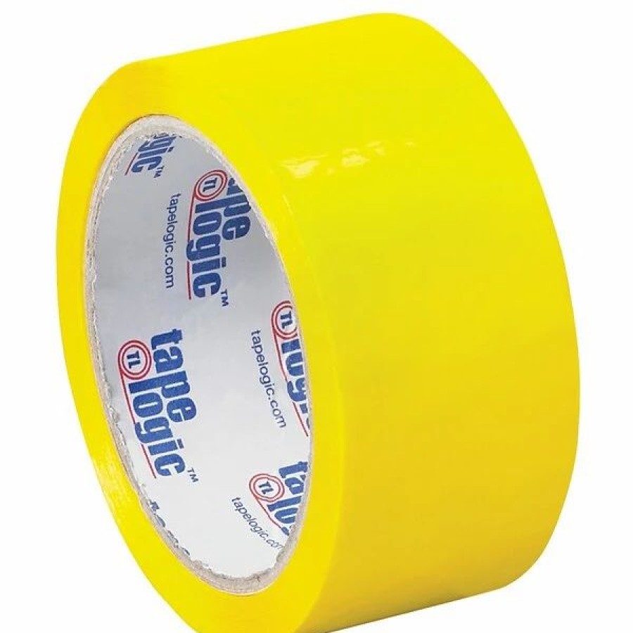 Packing Tape & Dispensers * | Packing Tape Tape Logic Carton Sealing Tape, 2.2 Mil, 2 X 55 Yds., Yellow, 18/Case (T90122Y18Pk)