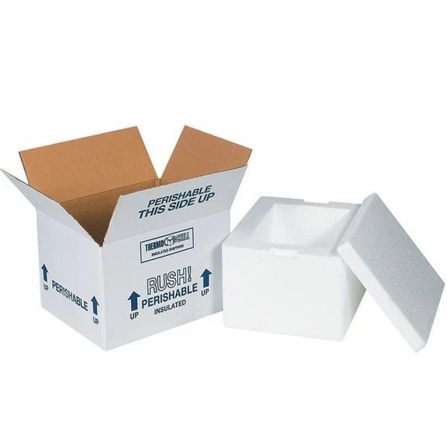 Corrugated Boxes & Pads * | The Packaging Wholesalers Insulated Shippers Staples 12 X 10 X 7 Insulated Shipping Boxes, Corrugated, 1 Pack Of 3, (227C)