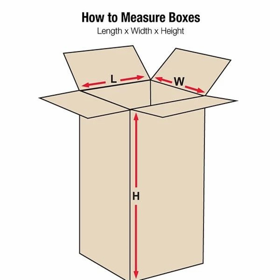 Corrugated Boxes & Pads * | Partners Brand Corrugated Boxes; 32 Length 4 X 4 X 32 Shipping Boxes, Brown, 25/Bundle (4432)