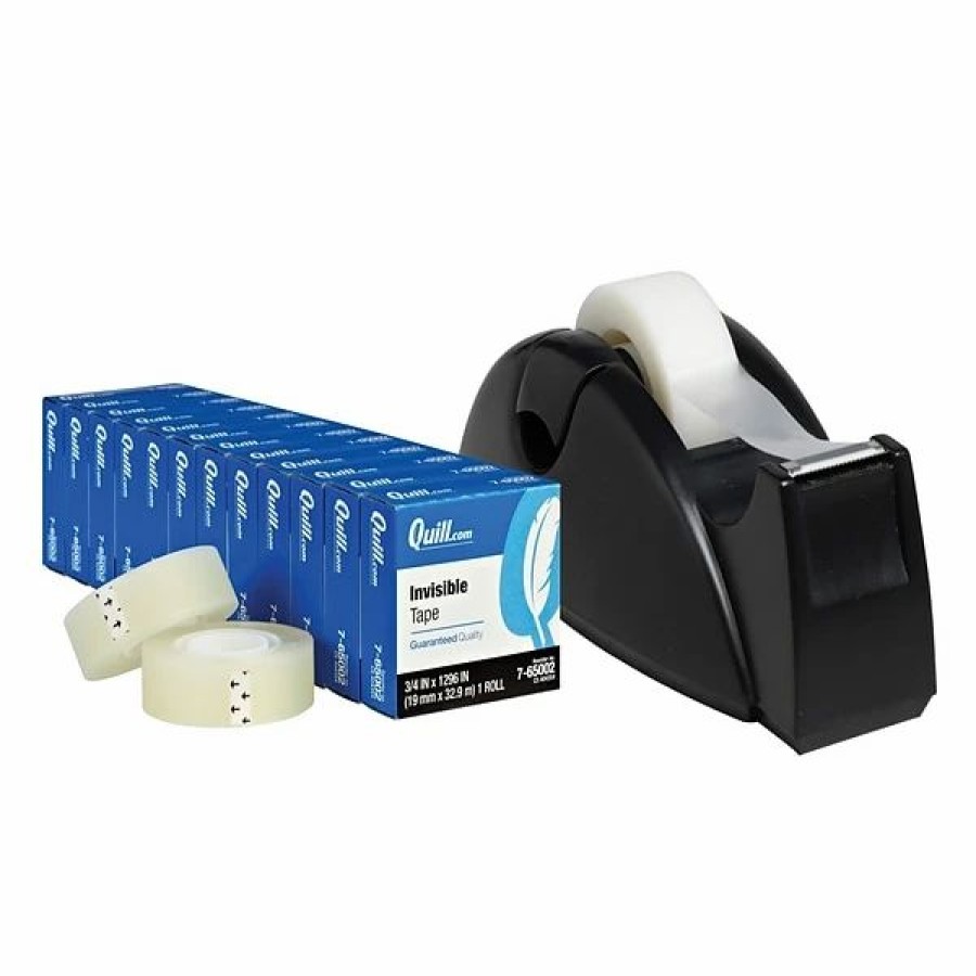 Tape * | Quill Brand Invisible Tape, 12/Pack & Quill Brand Contour Tape Dispenser Special Offer!