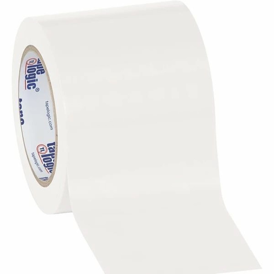 Tape * | Tape Logic Solid Vinyl Safety Tapes Tape Logic 4 X 36 Yds. Solid Vinyl Safety Tape, White, 3/Pack