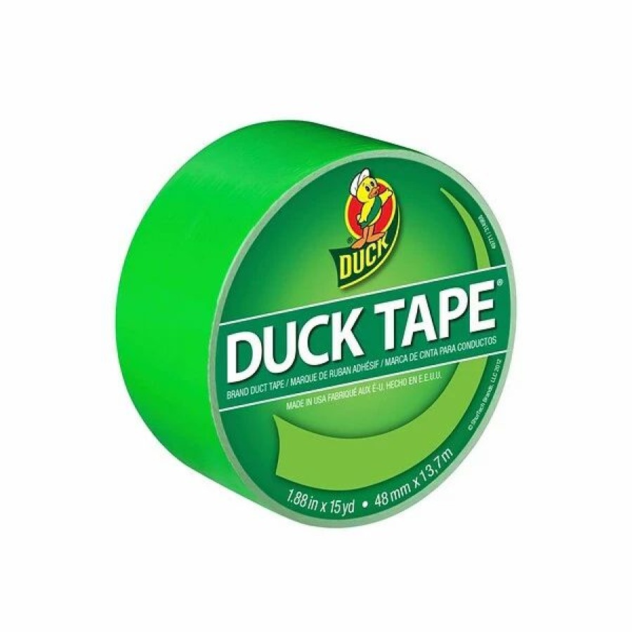 Tape * | Duck Heavy Duty Duct Tapes, 1.88 X 15 Yds., Neon Pink/Green/Orange, 3 Rolls/Pack (Duckneon3Pk-Stp)