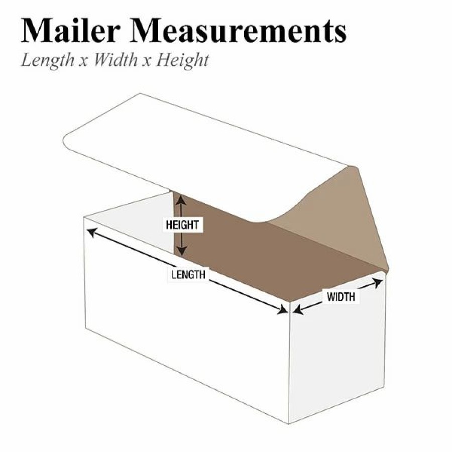 Corrugated Boxes & Pads * | Quill Brand 8 X 3 X 2 Corrugated Mailers, 50/Bundle (M832)