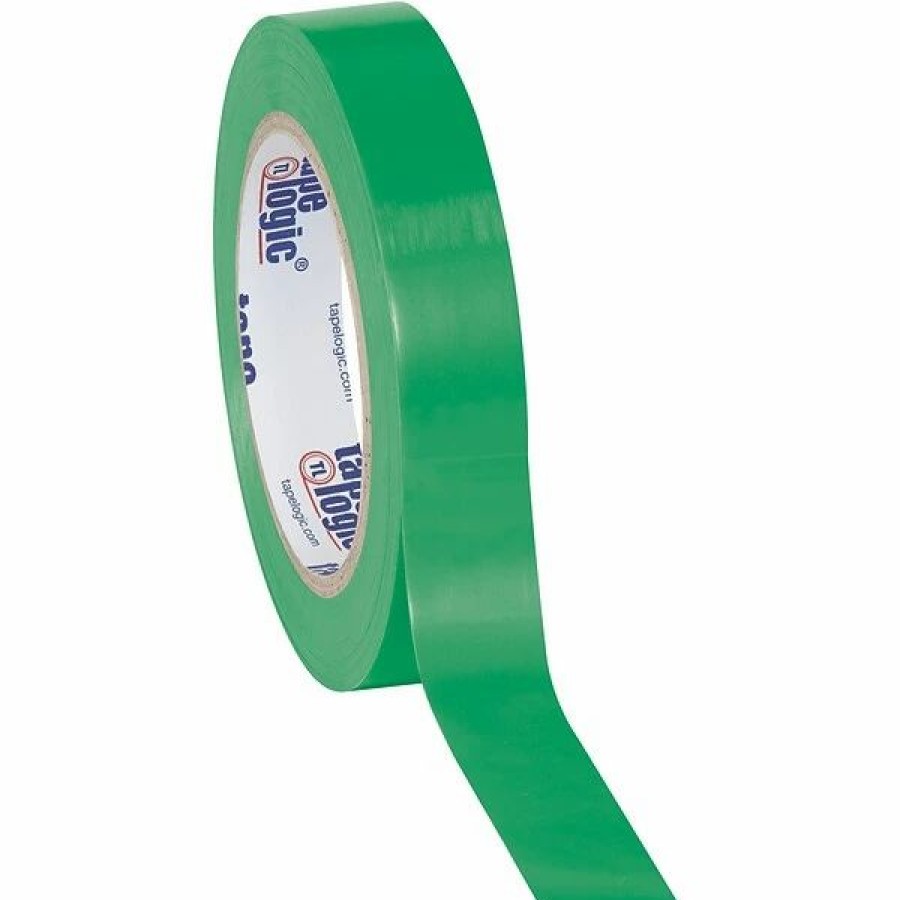 Tape * | Tape Logic Solid Vinyl Safety Tapes Tape Logic 1 X 36 Yds. Solid Vinyl Safety Tape, Green, 3/Pack