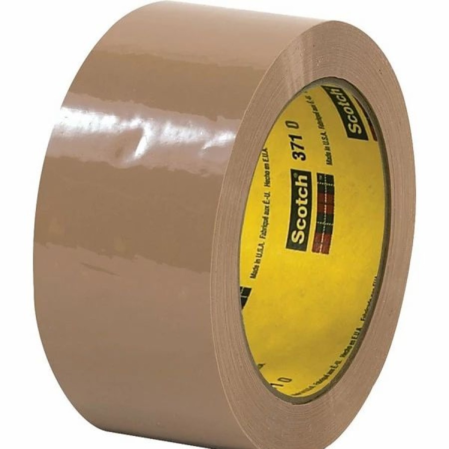 Packing Tape & Dispensers * | Hot Melt Tapes Scotch 371 Hot Melt Packing Tape, 2 X 110 Yds., Tan, 36/Carton (70006079332)