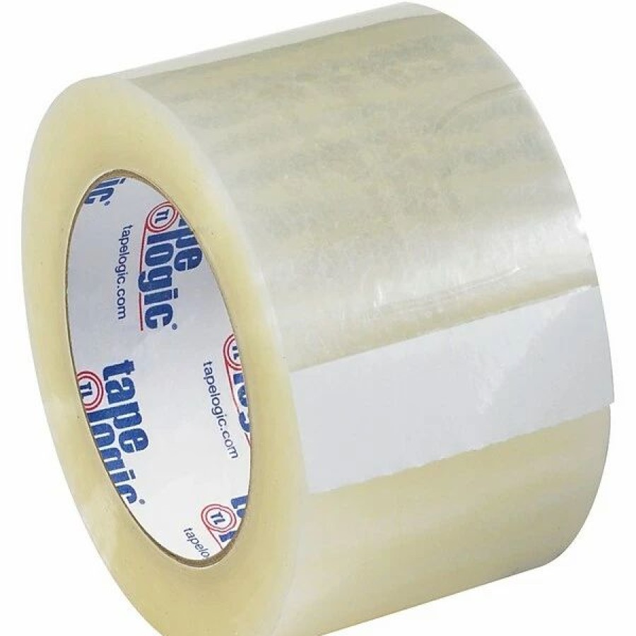 Packing Tape & Dispensers * | Acrylic Tape Tape Logic #122 Quiet Carton Sealing Tape, 2.0 Mil, 3 X 110 Yds., Clear, 6/Carton (T9051226Pk)