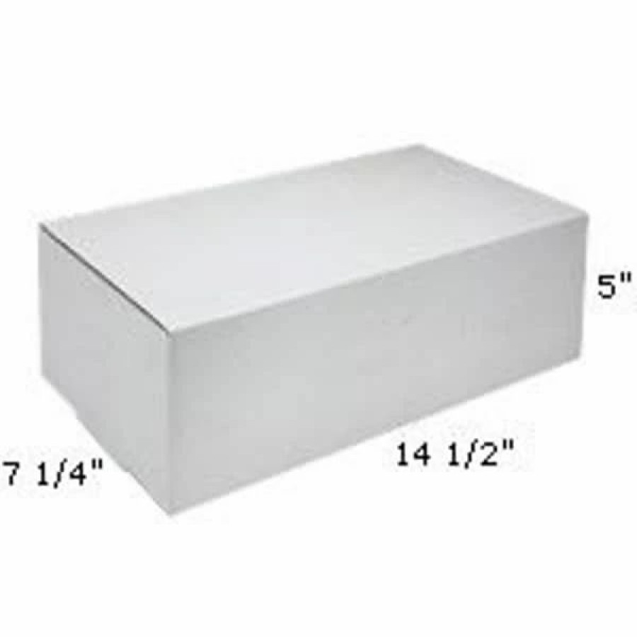 Corrugated Boxes & Pads * | Partners Brand Outside Tuck Mailers White Outside-Tuck Mailers, 14-1/2 X 7-1/4 X 5 , 25/Bundle