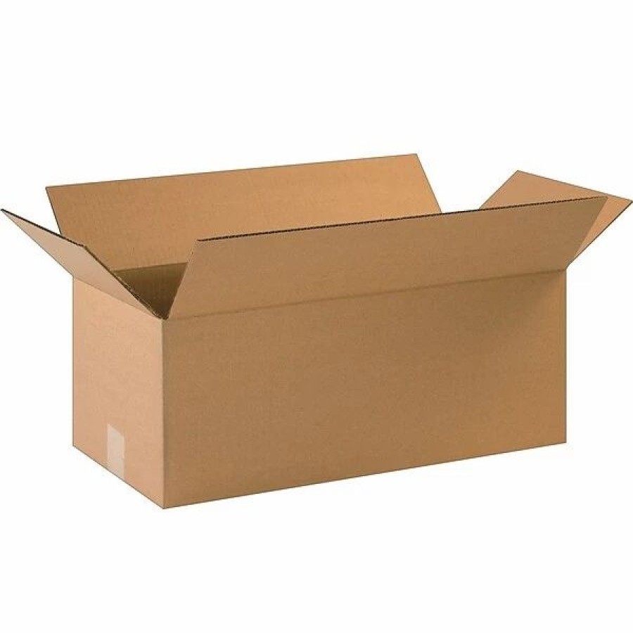 Corrugated Boxes & Pads * | Quill Brand Corrugated Moving Boxes 22 X 10 X 8 Shipping Boxes, 32 Ect, Brown, 20/Bundle (22108)